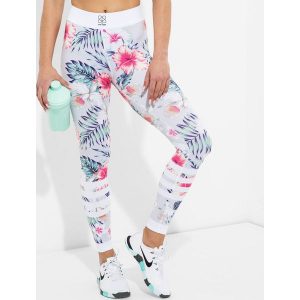 GymHero Legginsy damskie Grey Flower wielokolorowe r. M. Legginsy marki GymHero. Za 146,57 zł.