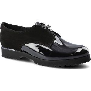 Czarne Półbuty Karino Damskie Eleganckie Obuwie. Czarne półbuty Karino, bez wzorów, z jeansu, bez obcasa, bez zapięcia. Za 229,00 zł.