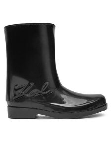 KARL LAGERFELD Kalosze Kalosh KL47064S Czarny. Czarne kalosze KARL LAGERFELD, bez wzorów, z gumy. Za 472,99 zł.