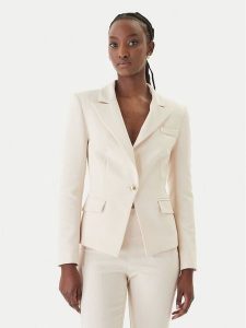 Rinascimento Marynarka CFC0128649003 Beżowy Slim Fit. Brązowe marynarki i żakiety Rinascimento, m, bez wzorów, z syntetyku. Za 534,99 zł.