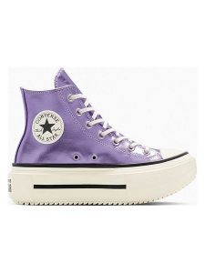 Converse Sneakersy "Chuck Taylor All Star Double Stack" w kolorze fioletowym rozmiar: 37. Różowe trampki Converse, bez wzorów, za kostkę, bez zapięcia. Za 259,95 zł.