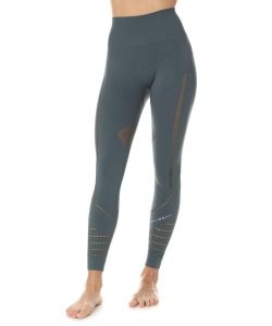 Legginsy damskie treningowe z długą nogawką Brubeck GYM. Szare legginsy Brubeck, bez wzorów, z dzianiny, z podwyższonym stanem, długie. Za 129,99 zł.