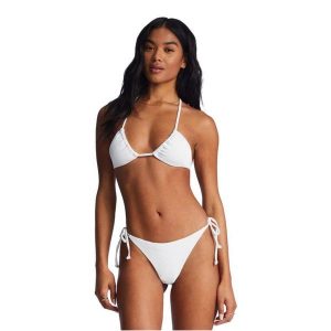 Dół od stroju kąpielowego Billabong Tanlines Tie Side Tanga. Białe bikini Billabong, bez wzorów. Za 89,99 zł.