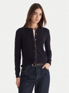 Barbour Kardigan Pendle LKN1076NY78 Granatowy Regular Fit. Niebieskie kardigany Barbour, z bawełny. Za 509,99 zł.