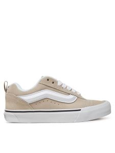 Vans Tenisówki Knu Skool VN000CS0BLL1 Beżowy. Brązowe trampki Vans, bez wzorów, ze skóry, bez zapięcia. Za 249,99 zł.