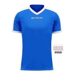 Koszulka piłkarska dla dorosłych Givova Revolution Interlock. Białe bluzki Givova, xl, bez wzorów, sportowe, bez kołnierzyka, bez ramiączek. Za 32,40 zł.