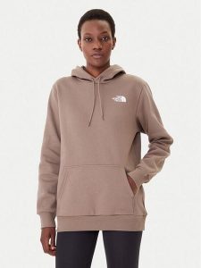 The North Face Bluza Simple Dome NF0A89EY Brązowy Regular Fit. Brązowe bluzy The North Face, m, bez wzorów, z syntetyku, bez kaptura. Za 299,99 zł.