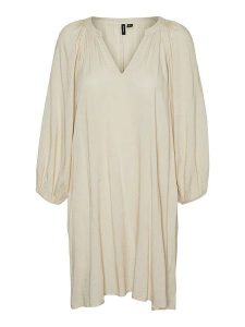 Vero Moda Tunika "Lova" w kolorze beżowym rozmiar: S. Brązowe tuniki Vero Moda, s, bez wzorów, z wiskozy, bez kołnierzyka, bez ramiączek. Za 43,88 zł.