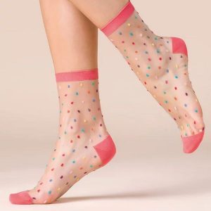 Kolorowe skarpetki w konfetti Gigi Gabriella. Skarpetki Gabriella, z aplikacjami, z dzianiny. Za 21,90 zł.
