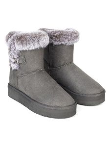 ISLAND BOOT Botki zimowe "Mooseland" w kolorze szarym rozmiar: 41. Szare botki Island Boot, na zimę, bez wzorów, bez obcasa, bez zapięcia. Za 173,99 zł.