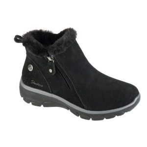 Buty zimowe damskie, Easy Going - High Zip 2. Czarne buty trekkingowe Skechers, bez zapięcia. Za 429,99 zł.