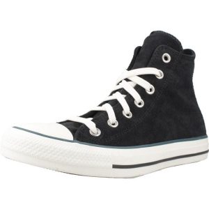 Buty CONVERSE CHUCK TAYLOR ALL STAR CONTRAST SUEDE Czarny. Czarne buty trekkingowe Converse, z tkaniny, bez zapięcia. Za 363,50 zł.