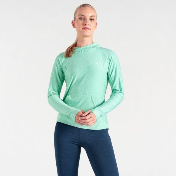 Bluza sportowa z kapturem damska Sprint City. Zielone bluzy Dare 2b, bez wzorów, z kapturem. Za 221,50 zł.
