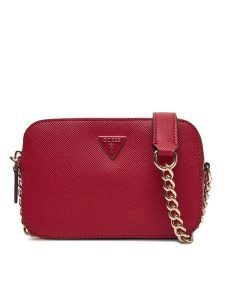 Guess Torebka 176307 Czerwony. Czerwone torebki wieczorowe Guess, z aplikacjami, ze skóry, bez dodatków. Za 399,99 zł.