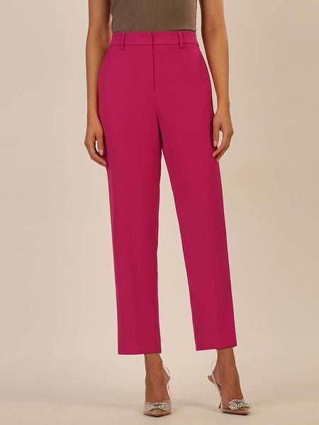 APART Spodnie chino w kolorze różowym rozmiar: 42. Różowe chinosy Apart, bez wzorów, z podwyższonym stanem. Za 196,24 zł.