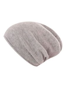 Zwillingsherz Kaszmirowa czapka beanie w kolorze jasnoszarym rozmiar: onesize. Szare czapki Zwillingsherz, bez wzorów, z kaszmiru. Za 113,99 zł.