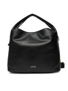 Liu Jo Torebka Esc L Hobo AF5057 E0058 Czarny. Czarne torebki klasyczne Liu Jo, bez wzorów, ze skóry, bez dodatków. Za 429,99 zł.