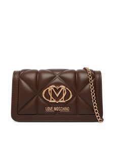 LOVE MOSCHINO Torebka JC5640PP1PLC0300 Brązowy. Brązowe torebki klasyczne LOVE MOSCHINO, bez wzorów, ze skóry, bez dodatków. Za 699,99 zł.