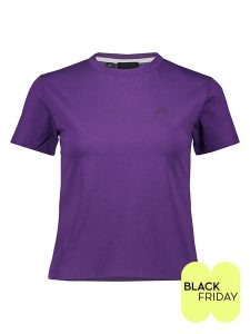 ESPRIT Koszulka w kolorze fioletowym rozmiar: S. Różowe bluzki ESPRIT, s, bez wzorów, z bawełny, bez kołnierzyka, bez ramiączek. Za 52,55 zł.