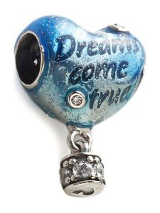 Pandora Srebrny charms z cyrkoniami rozmiar: onesize. Niebieskie zawieszki Pandora, z cyrkonią, srebrne. Za 214,95 zł.