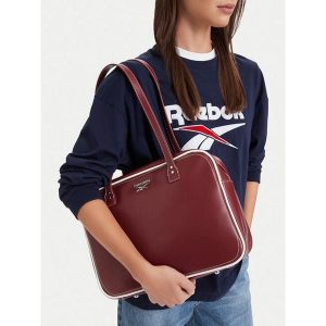 Torebka Reebok. Czerwone torebki klasyczne Reebok, bez wzorów, bez dodatków. Za 169,99 zł.