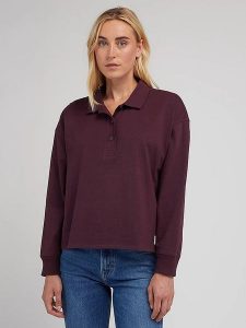 Lee Koszulka polo w kolorze czerwonym rozmiar: L. Czerwone bluzki Lee, l, bez wzorów, z bawełny, bez kołnierzyka, bez ramiączek. Za 92,42 zł.