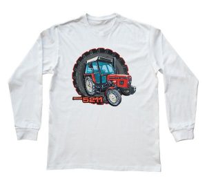 Zetor 5211 — bluzka z długim rękawem (Rozmiar: XXL (dorosła); Kolor koszulki: biały; Rodzaj nadruku: Zetor 5211). Białe bluzki nikiniki, s, bez wzorów, z bawełny, bez kołnierzyka, bez ramiączek. Za 89,00 zł.