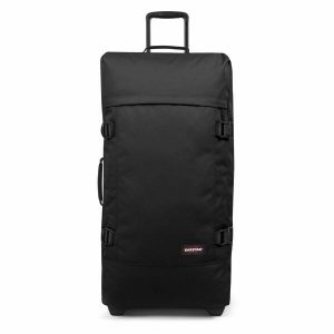 Dorosły Walizka Na Kółkach Eastpak Tranverz. Czarne walizki Eastpak, bez wzorów, z poliesteru. Za 742,50 zł.