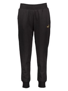 Puma Spodnie dresowe "Essentials+" w kolorze czarnym rozmiar: L. Czarne spodnie dresowe Puma, l, bez wzorów, z dresówki. Za 118,56 zł.