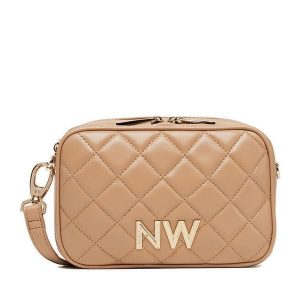 Torebka Nine West. Brązowe listonoszki Nine West, bez wzorów, bez dodatków. Za 279,99 zł.