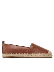 Lauren Ralph Lauren Espadryle Cameryn IV 802905304002 Brązowy. Brązowe espadryle Lauren Ralph Lauren, bez wzorów, ze skóry, bez obcasa. Za 319,99 zł.