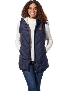 WITT WEIDEN Kamizelka pikowana w kolorze granatowym rozmiar: 40. Niebieskie kamizelki WITT WEIDEN, bez wzorów, bez kołnierzyka, bez ramiączek, bez kaptura. Za 104,39 zł.