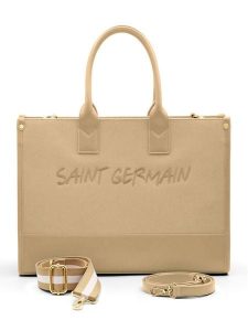 ATELIERS SAINT GERMAIN Skórzana torebka w kolorze beżowym - 39 x 29 x 15 cm rozmiar: onesize. Brązowe torebki klasyczne ATELIERS SAINT GERMAIN, bez wzorów, z materiału, przez ramię, bez dodatków. Za 565,99 zł.