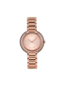 Furla Zegarek Icon Shape WW00035-K21000-1G000-1-008-20-CN-W Różowe złoto. Czerwone, analogowe zegarki Furla. Za 549,99 zł.