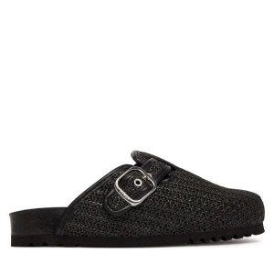 Klapki Scholl. Czarne klapki Scholl, bez wzorów, bez obcasa. Za 463,99 zł.