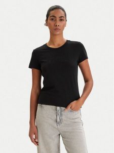 Armani Exchange T-Shirt XW002293 AF17173 UC001 Czarny Slim Fit. Czarne t-shirty Armani Exchange, xl, bez wzorów, z bawełny, bez kołnierzyka, bez ramiączek. Za 282,64 zł.