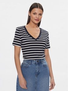 Tommy Hilfiger T-Shirt New Cody WW0WW40584 Granatowy Slim Fit. Niebieskie t-shirty TOMMY HILFIGER, xs, bez wzorów, z bawełny, bez kołnierzyka, bez ramiączek. Za 129,99 zł.