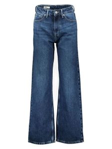 Pepe Jeans Dżinsy "Lexa" - Straight fit - w kolorze granatowym rozmiar: W31/L32. Niebieskie jeansy Pepe Jeans, z aplikacjami, z jeansu, z podwyższonym stanem. Za 187,96 zł.