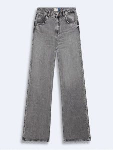 LTB Dżinsy "Danica" - Wide Leg - w kolorze szarym rozmiar: W33/L32. Szare jeansy LTB, z aplikacjami. Za 152,99 zł.