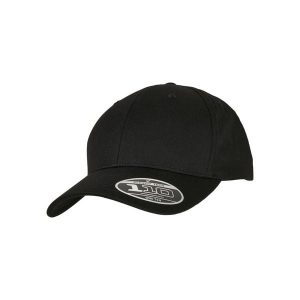 Zakrzywiona czapka snapback Flexfit 110. Czarne czapki FLEXFIT, bez wzorów, z bawełny. Za 124,00 zł.