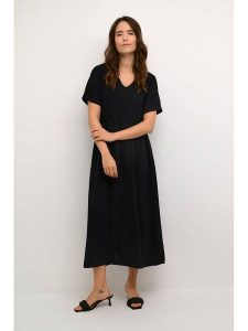 Kaffe Sukienka w kolorze czarnym rozmiar: 40. Czarne sukienki Kaffe, bez wzorów, bez kołnierzyka, bez ramiączek, maxi. Za 126,99 zł.