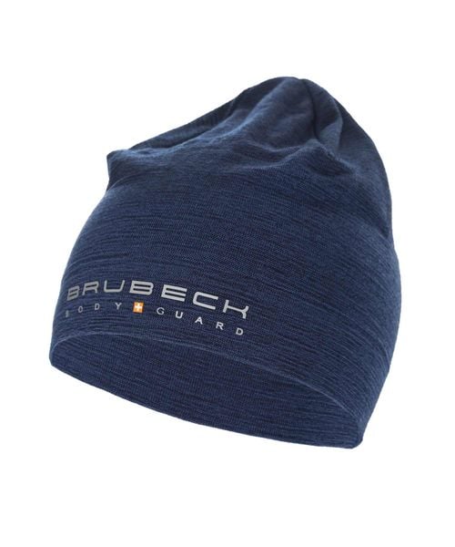 Czapka wełniana dwuwarstwowa unisex Brubeck EXTREME WOOL. Fioletowe czapki Brubeck, bez wzorów, z materiału, sportowe. Za 99,99 zł.