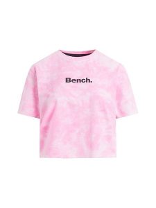 Bench Koszulka "Karma" w kolorze różowo-białym rozmiar: 38. Białe bluzki Bench, bez wzorów, z bawełny, bez kołnierzyka, bez ramiączek. Za 57,20 zł.