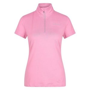 Damska koszulka do jazdy konnej HV Polo Lumiere. Czerwone bluzki HV POLO, bez wzorów, sportowe, bez kołnierzyka, bez ramiączek. Za 251,50 zł.