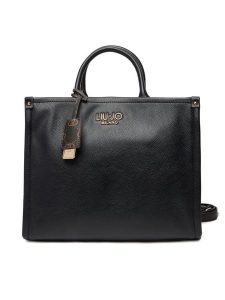 Liu Jo Torebka AF5206 E0058 Czarny. Czarne torebki klasyczne Liu Jo, bez wzorów, ze skóry, bez dodatków. Za 499,99 zł.