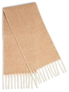 Marie Lund Szalik Kobiety brązowy|biały, ONE SIZE. Białe szaliki Marie Lund, bez wzorów. Za 139,95 zł.