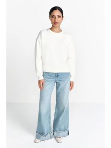 Rich & Royal Bluza w kolorze białym rozmiar: L. Białe bluzy Rich & Royal, l, bez wzorów, bez kaptura. Za 176,91 zł.