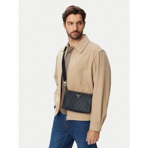 Saszetka Guess. Czarne nerki i saszetki Guess, z aplikacjami. Za 311,99 zł.