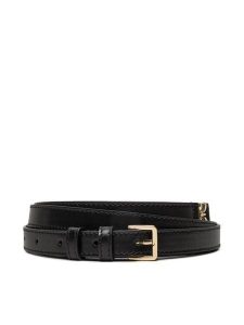 Patrizia Pepe Pasek Damski 8W0039/L048-K103 Czarny. Czarne paski Patrizia Pepe, bez wzorów, ze skóry. Za 399,99 zł.