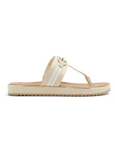 Aldo Japonki w kolorze beżowym rozmiar: 40. Brązowe klapki ALDO, bez wzorów, z otwartym noskiem, bez obcasa. Za 82,99 zł.